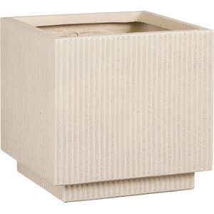 Mica Decorations Bloempot buiten Quito beige 30 x 30 x 30 cm