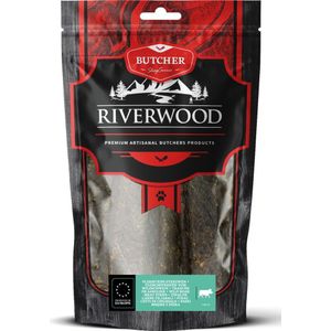 Riverwood natuurlijke snack Butcher vleesstrip wild 150 gram