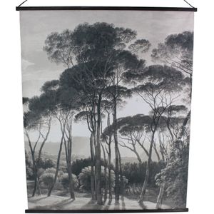 HD Collection wandkleed Velvet zwart / wit 140 x 170 cm