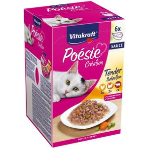 Vitakraft kattenvoer in saus Poésie multipack 85 g 6 stuks