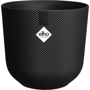 Elho Bloempot binnen Jazz zwart Ø 23,1 H 21,5 cm