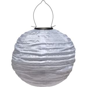 Intratuin solar lampion wit D 25 H 23 cm