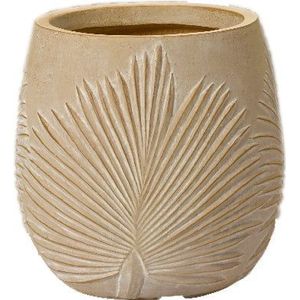 Decoris Bloempot buiten Axel beige Ø 23 H 23 cm