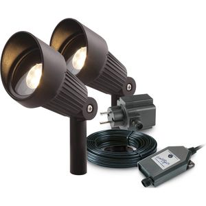 Garden Lights spot Focus set zwart 15 x 8 x 18 cm