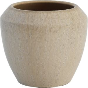 HS - Marseille - Bloempot - Beige - Keramiek - Ø 20 H 18 cm