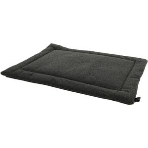 Overseas Petlife benchkussen Teddy antraciet 50 x 35 x 2 cm