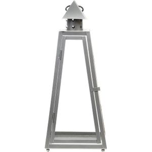 Esschert Design lantaarn pyramide zilver 13 x 19 x 15 cm