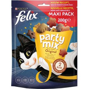 Felix kattensnack Partymix original mix kip en kalkoen 200 g