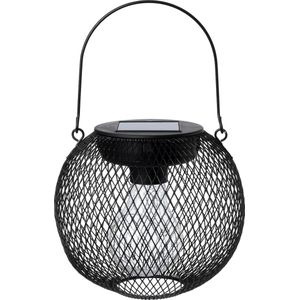 Intratuin solar lantaarn Jun zwart D 14 H 14 cm