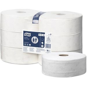 Toiletpapier Jumbo 511580 2-laags | 6 rollen | Geschikt voor Tork T1 dispenser