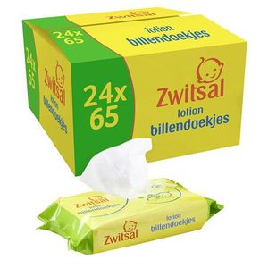 Zwitsal lotion billendoekjes 24 x 65 stuks (1560 doekjes)