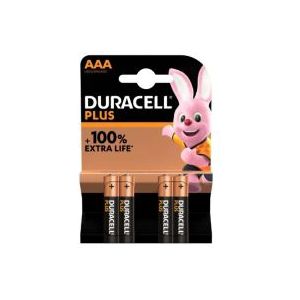 Duracell Alkaline Plus AAA batterij 4 pack