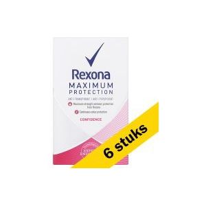 6x Rexona deodorant stick Maximum Protection Confidence (45 ml)