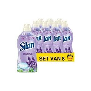 8x Silan wasverzachter Lavendelgeluk 1,288 liter (56 wasbeurten)