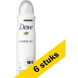 6x Dove deodorant spray Invisible Dry (150 ml)