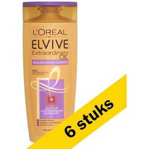 6x L'Oreal Elvive Extraordinary Oil Krulverzorging shampoo (250 ml)