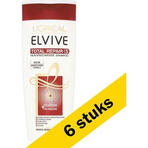 6x L'Oreal Elvive Total Repair 5 shampoo (250 ml)