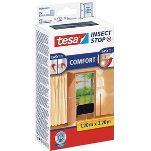 Tesa vliegenhor Insect Stop comfort deur 2 x (65 x 220 cm, zwart)