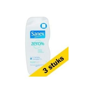 3x Sanex douchegel Zero% normale huid (250 ml)