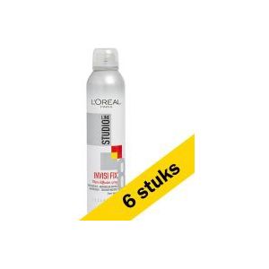 6x L'Oreal Studio Line Invisi Fix haarspray (250 ml)