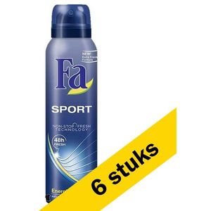 Aanbieding: 6x Fa deodorant spray Sport for men (150 ml)
