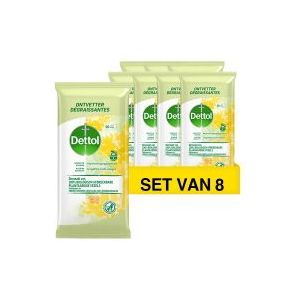 8x Dettol Schoonmaakdoekjes Bio afbreekbaar Citrus - 50 stuks