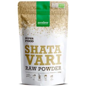 PURASU44 - Shatavari poeder 200g BIO (BIO & VEGAN. Shatavari poeder. 200 g. Ginseng voor vrouwen. Voor een gezonde menstruatiecyclus & spijsvertering.) -  Purasana