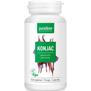 PURAPE68 - Konjak extract 530 mg 90 Vcaps (VEGAN. Konjac. 90 capsules. Bron van glucomannaan dat bijdraagt tot gewichtsverlies.) -  Purasana