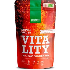 PURASM17 - Vitality Mix 2.0 250g BIO (BIO. Vitality Mix 2.0 250g. Zorgvuldig geselecteerde mix van kwaliteitsvolle poeders en bevat o.a. maca en guarana.) -  Purasana