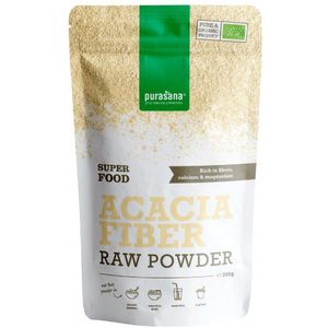 PURASU46 - Acacia Fiber 200 g BIO (BIO & VEGAN. Acacia vezels supplement. 200 g. Rijk aan oplosbare vezels. Bron van calcium & magnesium.) -  Purasana