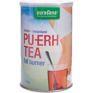 PURAPU05 - Pu-erh tea instant pot 200 gram (Pu-erh tea instant. 200gr poeder. Zoet van smaak. Met Camellia sinensis voor het vetmetabolisme.) -  Purasana