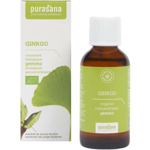 PURAGM14 - Puragem ginkgo 50ml (BIO. Puragem ginkgo. 50ml, druppels. Helpt het mentale welzijn te behouden. Stimuleert het geheugen. Boordevol antioxidanten.) -  Purasana