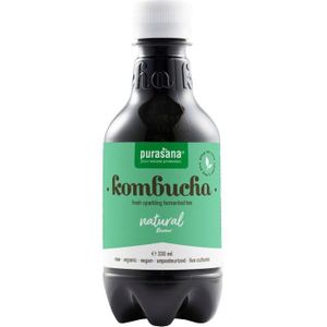 PURAKOM5 - Komboecha drink The original 330 ml (BIO & VEGAN. Kombucha Naturel. 330 ml. Klassiek recept van groene thee, suiker en water. Goed voor de spijsvertering.) -  Purasana