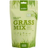 PURASG04 - Grassmix raw juice powder (BIO. Mix van gerstegrassap, tarwegrassap, alfalfasap, KAMUT® khorasan sap en havergrassap. 200gr organic en vegan poeder. Zacht van smaak: een vrij neutrale smaak in vergelijking met andere groene superfoods.) -  Purasana