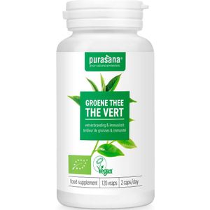 PURAPE56 - Groene thee Extract (BIO & VEGAN. Groene thee extract. 120 capsules. Ondersteunt de natuurlijke afweer en een gezond lichaamsgewicht.) -  Purasana