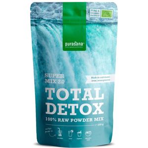 PURASM18 - Total Detox Mix 2.0 250g BIO (BIO. Total Detox Mix 2.0 250g. Mix van kwaliteitsvolle poeders en bevat o.a. spirulina & gerstegras.) -  Purasana