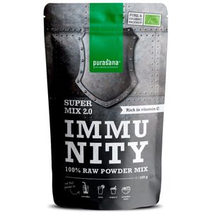 PURASM13 - Immunity Mix 2.0 100 g BIO (BIO. Mix van acerola, baobab, camu-camu, reishi en kurkuma poeders. 100 g organic en vegan poeder. Rijk aan vitamine C, ondersteunt immuunsysteem & vermindert vermoeidheid.) - Purasana