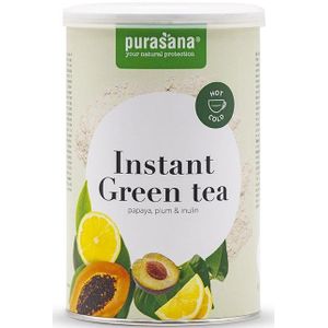 PPDIV018 - Groene thee instant (Groene thee instant. 200gr poeder. Met papaya, pruim en inuline. Antioxidant. Gezonde darmflora.) -  Purasana