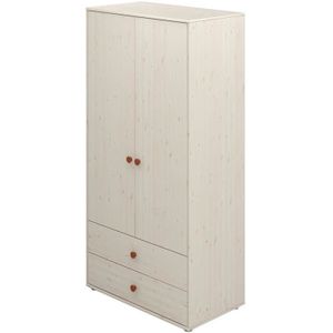 Flexa Classic 2-deurs kledingkast whitewash / blush