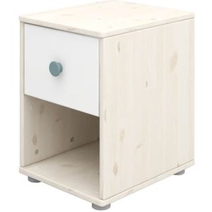 Flexa Classic nachtkastje whitewash / wit / teal