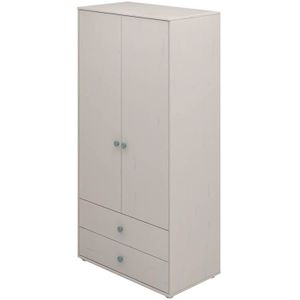 Flexa Classic 2-deurs kledingkast greywash / teal