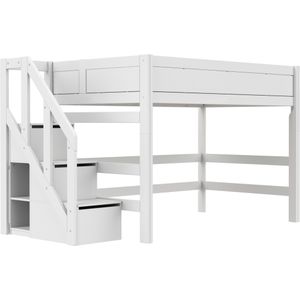 Lifetime Original 152H hoogslaper met trapkast 120x200 - wit
