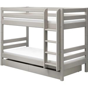 Flexa Classic stapelbed met opberglades 90x200 greywash