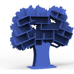 Mathy by Bols Tess grote boom boekenkast - marseille blauw