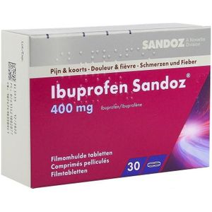 Ibuprofen Sandoz 400mg Tabletten 30 stuks