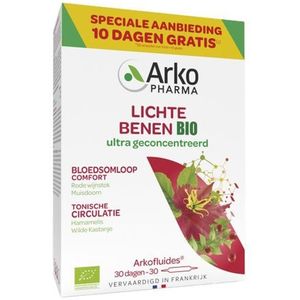 Arkofluide Lichte Benen bio Promo Ampullen 30 stuks