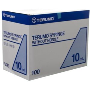 Terumo Luer spuit excentrisch tip 10ml 100 stuks