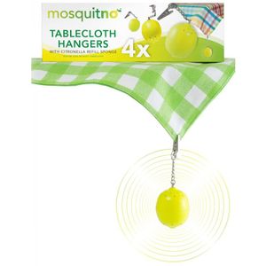 Mosquitno Anti-insecten Tafelkleedhanger Apparaat 4 stuks