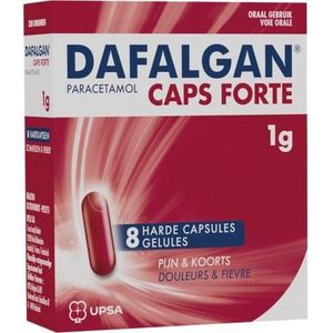 Dafalgan Caps Forte 1g Capsules 8 stuks