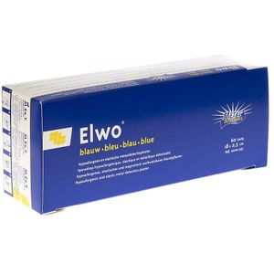 Elwo Metaaldetectiepleister blauw 18x2cm 60 stuks